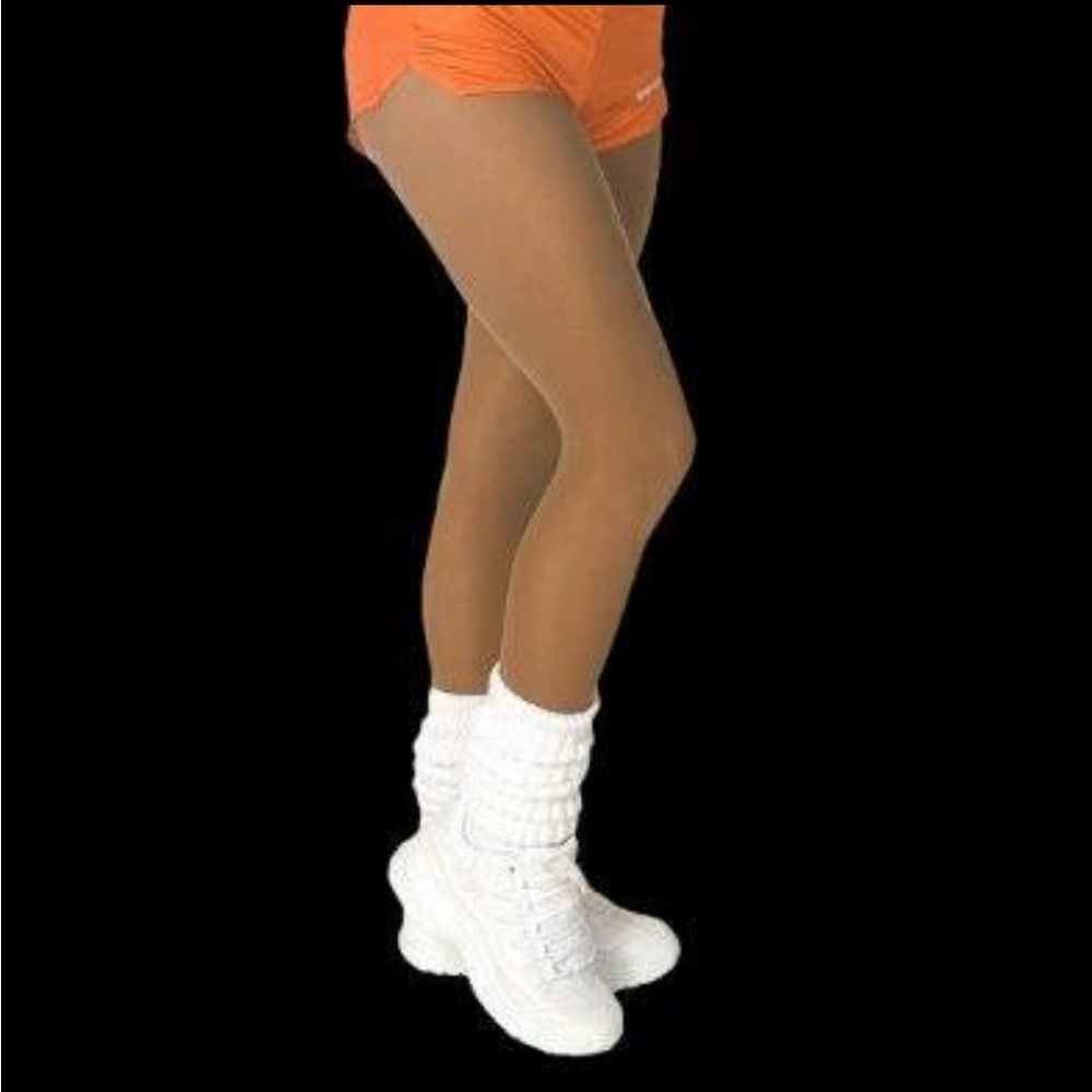 Hooters girl white slouch sock new